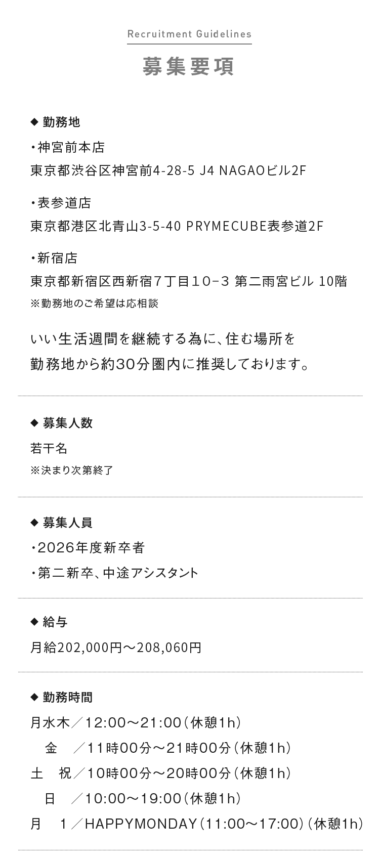 募集要項